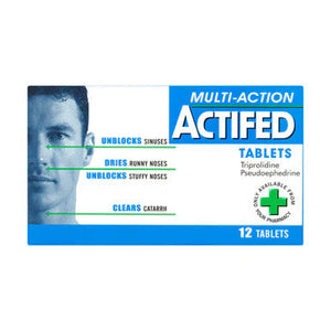 Actifed Multi-Action - 12 Tablets